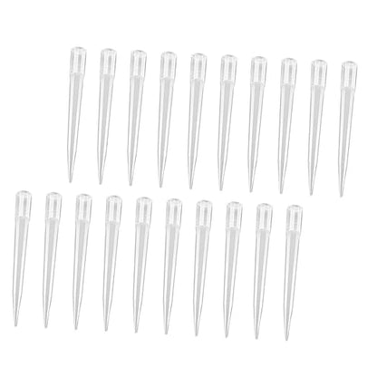 50pcs Transparent Disposable Pipette Tips for Laboratory Use Plastic Liquid Pipettor Nozzle Accessories with Narrow Point Design for Accurate Sample Transfer and Reduced Retention