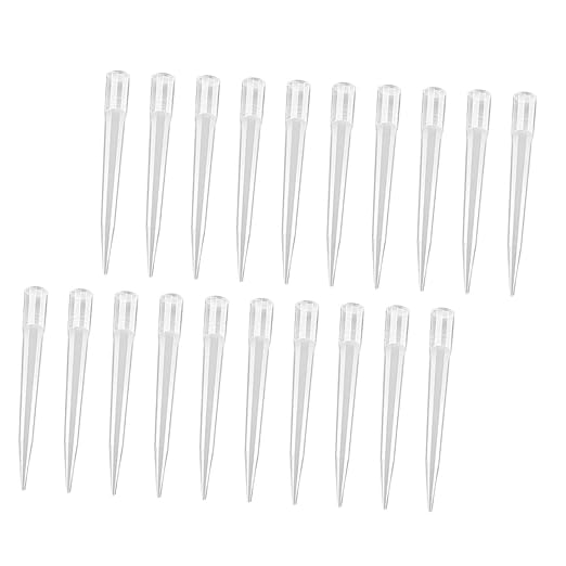 50pcs Transparent Disposable Pipette Tips for Laboratory Use Plastic Liquid Pipettor Nozzle Accessories with Narrow Point Design for Accurate Sample Transfer and Reduced Retention
