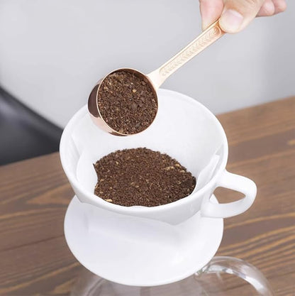 #4 White Paper Filters, Coffee Filter #4 Cone Paper Filters 8-12 Cups, Disposable for Pour Over and Drip Coffee Maker (White, #4 U-shaped 100 Count)