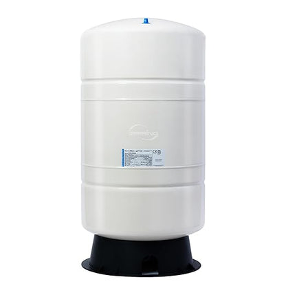 iSpring T20M 20 Gallon Pre-Pressurized Tank for Reverse Osmosis (RO) Systems with 14 gallons of Water Storage Capacity, White