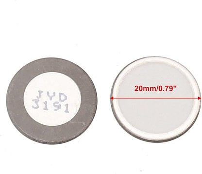10 Pack 20 mm Ceramic Mist Maker Discs for Humidifier Dust Collector and Air Cleaner Includes 1 Pc Iron Plate Replacement Atomizer Fogger Disc Kit