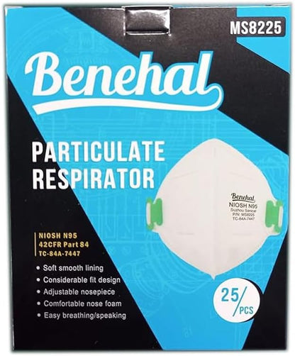 N95 Masks for Adults - NIOSH-Approved Individually Wrapped Reusable N95 Face Masks- 95% Filtration for Easy Breathing