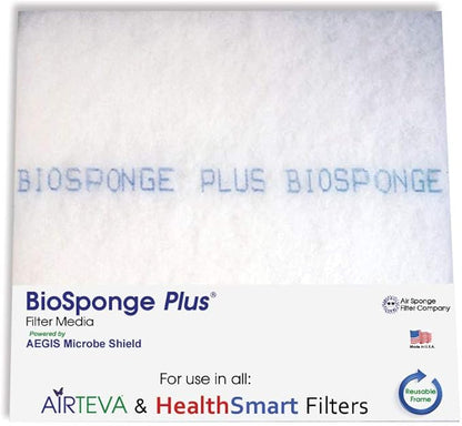 Custom Sized BioSponge Plus Refill(s) for the AIRTEVA & HealthSmart Filter