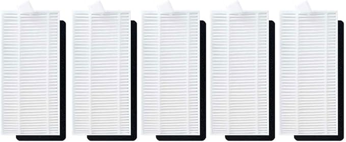 Replacement Filter for Thamtu T21 Robot Vacuum, Washable and Reusable HEPA-Style Air Purifying Filter, Removes of Dust Particles Down to 0.3 Microns, 5-Pack