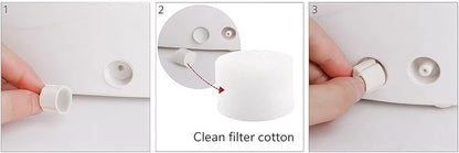 Nispira Replacement Sponges Air Filter Compatible with Adult/Kid Compressor System Cool Mist Inhaler Vaporizer, 24 Filters