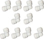 YZM Quick Connect fittings RO Water Filters Pack of 10 (Elbow,3/8" Tube OD)