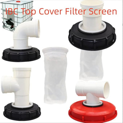 IBC Nylon Lid Filter 2 Pack IBC Lid Nylon Filter Screen Rain Water Filter, for Venting Ton Barrel Plastic Cover Tote Tank Lid Breath Cover