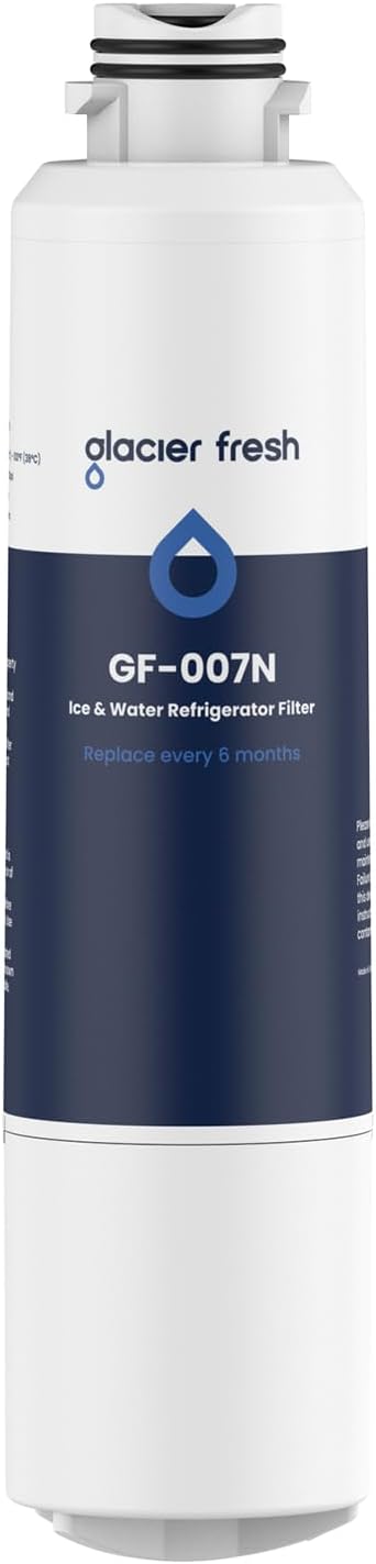 GLACIER FRESH New Upgraded Elarisey™ Filtration Technology, Compatible with Samsung DA29-00020B Refrigerator Water Filter, HAF-CIN/EXP, RF4267HARS for French Door Refrigerator Kitchens (1-Pack)
