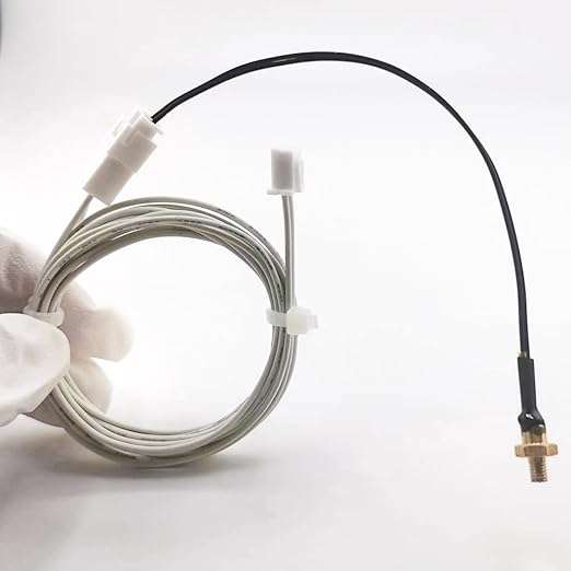 Ender 3 v2 Thermistor M3 300℃ Upgrade, 3D Printer NTC 100K 3950 Ender 3 M3 Stud Thermistor with 1M Extended Cable Use for Ender 3/Ender 3 V2,Ender 3 Pro/Ender 5, CR10 3D Printer Hotend, 1.1m/43.3inch