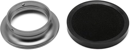 Carburetor Carb Velocity Stack Air Filter Cleaner Modified Trumpet Aluminum Alloy with Sponge Filter Steel Mesh for PWK32-34mm Short Style Fast Intake Suggest for Small Displacement (Titan, 55mm)