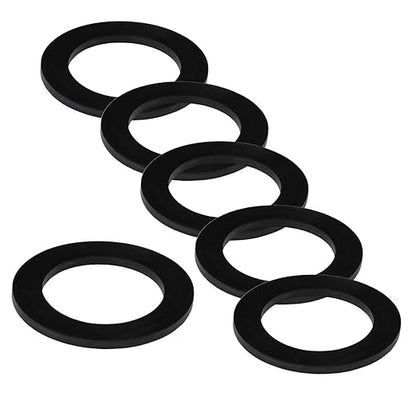 6PCS Sealing Ring for Kitchen Sink Filter, Flat Rubber Gasket for Drain Pipe, Gasket for Waste Pipe, 1.97-inch Drain Pipe, Siphon Pipe for Sink Odor Collector, 50mm Inclined Sliding Joint Rubber Ring