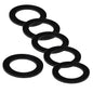 6PCS Sealing Ring for Kitchen Sink Filter, Flat Rubber Gasket for Drain Pipe, Gasket for Waste Pipe, 1.97-inch Drain Pipe, Siphon Pipe for Sink Odor Collector, 50mm Inclined Sliding Joint Rubber Ring