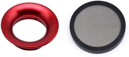 Carburetor Carb Velocity Stack 44mm Air Cleaner Filter Modified Trumpet Aluminum Alloy with Sponge Filter Steel Mesh for GY6 150cc PZ24 PZ30 PHBH Suggest Small Displacement (Red,44mm)