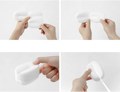 Long Handle Cup Bottle Cleaning Brush Sponge Pot Cleaner Scourer Washer(2pcs)