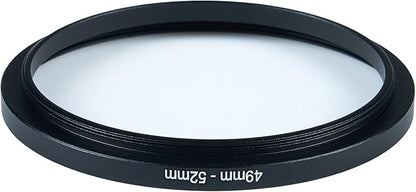 49mm to 52mm Step-Up Ring Filter Adapter for All Brands UV ND CPL Metal Ring Step-Up Rings Adapter Filter (49mm-52mm)