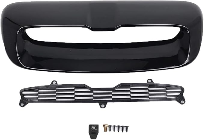 Car Front Air Intake Vent Scoop Car Air Flow Intake Hood Compatible With BMW Compatible With Mini And Cooper R55 R56 R57 R58 R59 2007-2013(Glossy black)