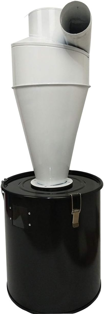 TECHTONGDA Cyclone Dust Separator 5.9inch Outlet for Vacuum Dust Collector Extractor Filter Woodworking with 13.2 Gallon Collection Drum