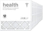 AIRx Filters 20x20x1 Air Filter MERV 13 Pleated HVAC AC Furnace Air Filter, Health 12-Pack, Made in the USA
