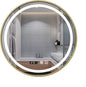 Round Wall Mirror LED Illuminated Bathroom Mirror with Touch Dimmable Demister Pad Makeup Mirror for Vanity Living Room Bedroom(Size:70CM)