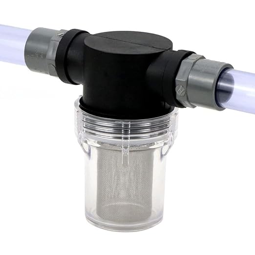 Precision Inline Filter 40 Mesh - 1/2 3/4 1 Inch Stainless Screen for Water Treatment & Greenhouse Systems(1 inch)