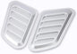 Car Air Flow Intake Hood Scoop Vent Bonnet Cover Decorate Car Accessories Compatible With BMW 2PCs Universal ABS(Silver)