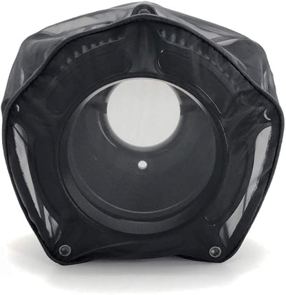 Motorcycle Air Cleaner Filter Waterproof Brreather Rain Sock Black Protective Cover For Harley Air Cleaner Kits XL 1200 Touring Softail Dyna (For RSD Style)