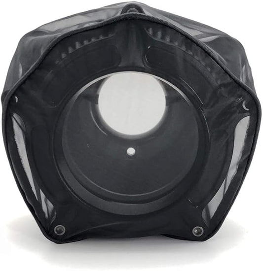Motorcycle Air Cleaner Filter Waterproof Brreather Rain Sock Black Protective Cover For Harley Air Cleaner Kits XL 1200 Touring Softail Dyna (For RSD Style)