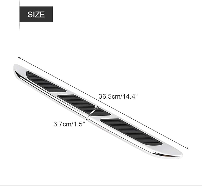 1 Pair Car Hood Vent Air Intake Grille, Car Exterior Hood Side Door Air Flow Vent Cover Intake Grille Decorative Trim Sticker
