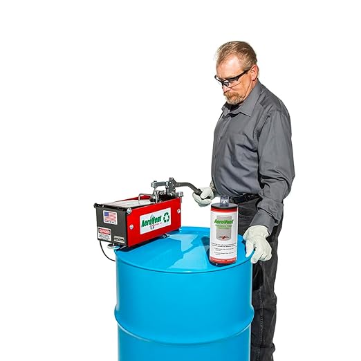 AeroVent Standard Aerosol Can Disposal System (Part #10004840) | Quickly Puncture & Drain Cans Up to 9.75" Length & 2-3" Diameter | Compliant in 50 States | Heavy-Duty Industrial Grade | Made in USA