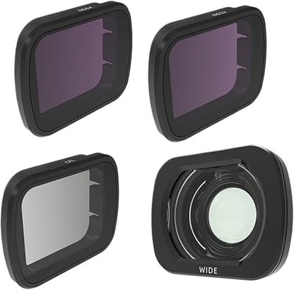 Compatible for DJI Flip - Lens Wide-Angle Filter Set (CPL, Night, ND32/64/128, 1/4 Black Mist, Waterproof)(B)