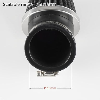 Evermotor Mini Engine Air Filter,34mm 35mm 36mm Air Filter Replacement Cleaner for 50cc 70cc 90cc 110cc 125cc 150cc Moped,ATV