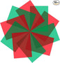 10 Pack Gel Light Filter Transparent Color Film Plastic Sheets Colored Overlays Correction Lighting Filters for Christmas Landscape Led Light or Reading (red+Green)