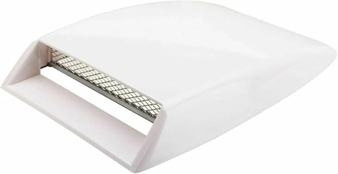 Car Air Flow Intake Hood Scoop Vent Bonnet Decorative Covers Kit Universal Compatible With BMW And Audi Compatible With Benz And Focus(WHITE)