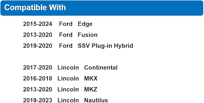 Cabin Air Filter,H11775 Fit for 2015-2024 Ford Edge,2013-2020 Fusion,2019-2020 SSV Plug-in Hybrid,2017-2020 Lincoln Continental,2016-2018 MKX,2013-2020 MKZ,2019-2023 Nautilus