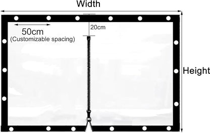 Curtain Patio Enclosure, Water Proof PVC Curtains for Gazebos with Zip, Transparent Outdoor Tarps for Patio Enclosure, Camping, Porch(2x2.5m)