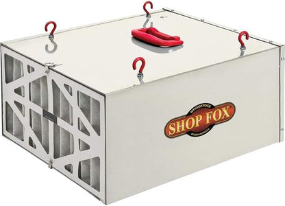 Shop Fox W1830 3-Speed Hanging Air Filter, White
