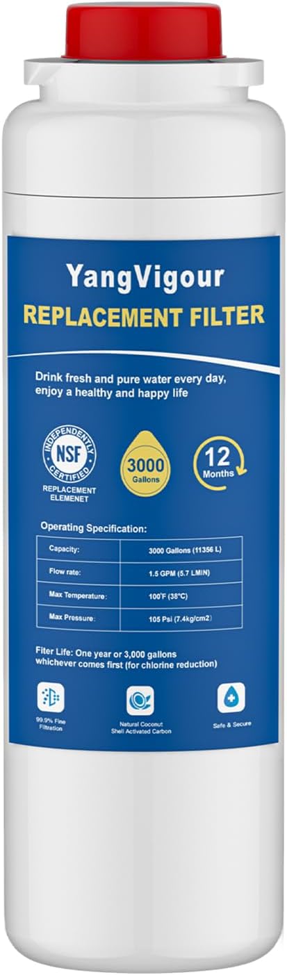 Water Filter Replacement Compatible with Elkay 51300C Water Filter, Compatible with EzH2O Filter, 51299C, 55898C, High Capacity 3000 Gallon (1 PACK)