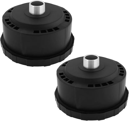 eMagTech 2PCS Air Compressor Silencer 3/4 Inch 25mm Compatible with Piston Compressors Air Filter for Pneumatic Systems