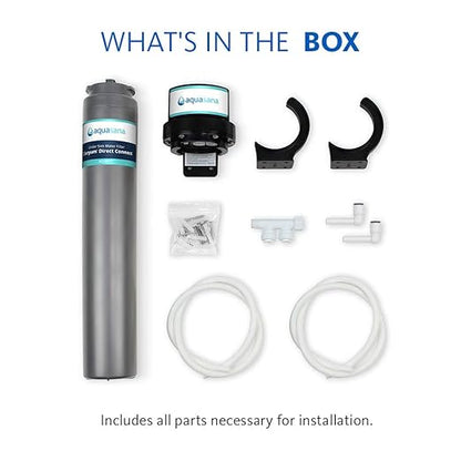 Aquasana Water Filter for Sink Faucet | Reduces 99% of 78 Contaminants Including Chlorine & Lead from Tap Water | Under Sink Filtration | Claryum Direct Connect | AQ-MF-1