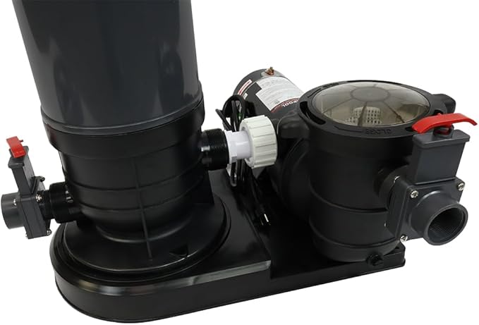 Rx Clear 1.5 HP Radiant PRC120 | Filtration System for Inground Swimming Pools Up to 35,000 Gallons | 1.5 Horsepower Extreme Force Pool Pump | 115 Volt | 1 1/2" Inch Threaded Ports
