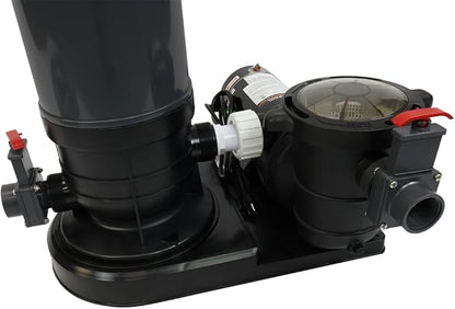 Rx Clear 1.5 HP Radiant PRC120 | Filtration System for Inground Swimming Pools Up to 35,000 Gallons | 1.5 Horsepower Extreme Force Pool Pump | 115 Volt | 1 1/2" Inch Threaded Ports
