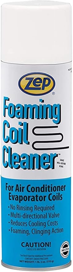 Zep Foaming Coil Cleaner - 20 oz (Case of 12) - 20201 - Professional Strength Quickly Cleans HVAC and AC Units