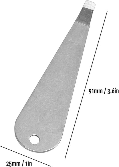 AUNMAS 3pcs Portafilter Basket Pry Removal Tool, Stainless Steel Ergonomic Design Quick Easy Cleaning Filter Basket Remover for Home Coffee Brewing