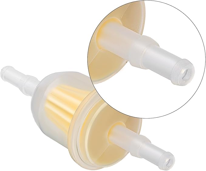 AM116304 Fuel Filter for John Deere GY20709 for Kohler 25 050 22-s for Gravely 21541500 for 1/4" and 5/16" Fuel Line Replaces 71-5960 Pack of 5 with 10 Clamps
