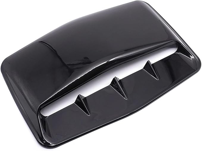 Universal Car Hood Scoop Air Flow Intake Decorative Turbo Bonnet Vent Cover Compatible With Audi And BMW Compatible With VW And Civic(Black)