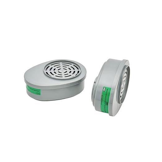 MSA 815358 Advantage Respirator Cartridge - Ammonia/Methylamine (GMD: AM, MA), Quantity: 2 per Pack, Chemical and Combination Air-Purifying Respirator Cartridge
