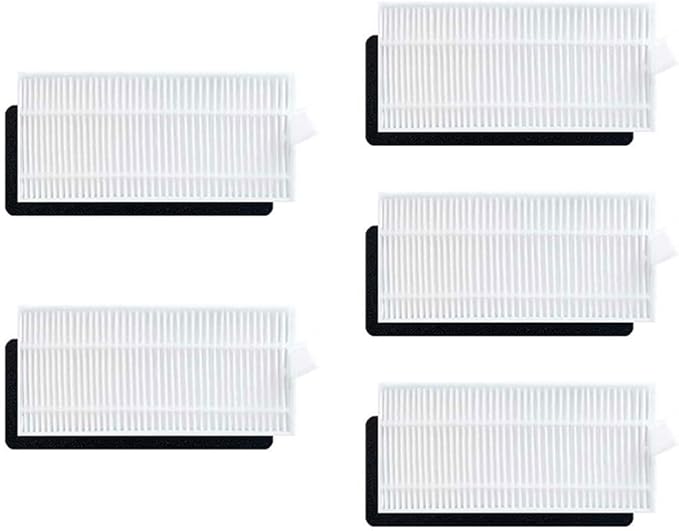 Replacement Filter for Thamtu T21 Robot Vacuum, Washable and Reusable HEPA-Style Air Purifying Filter, Removes of Dust Particles Down to 0.3 Microns, 5-Pack