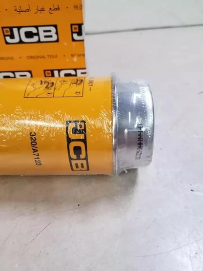 Genuine Fuel Filter Compatible with JCB 320/A7123/7088 – OEM Replacement for Backhoes, Excavators & Loaders – Heavy-Duty Alloy Steel Canister, Yellow