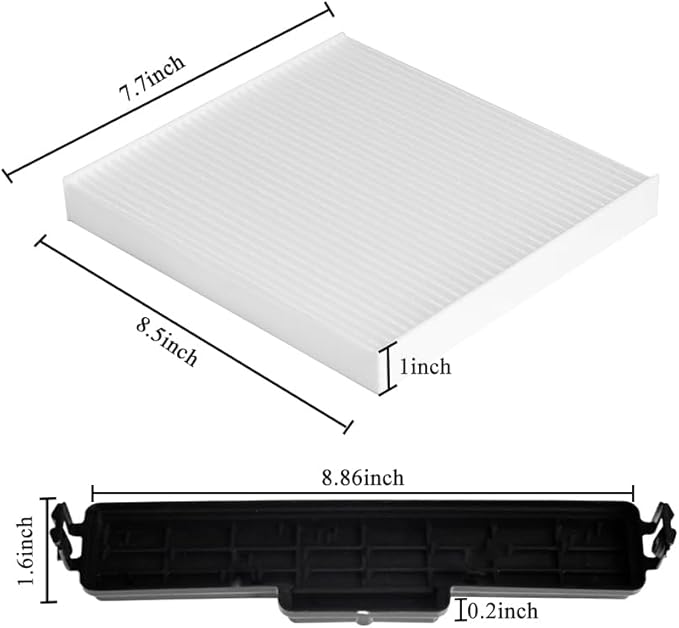 68406048AA 68052292AA Air Conditioning Filter Cabin Air Filter & Filter Access Door Compatible with Chrysler Dodge Vehicle 200, Ram 1500 2500 3500 2011-2019 Replaces 68318365AA 5058693AA(SET OF 4)