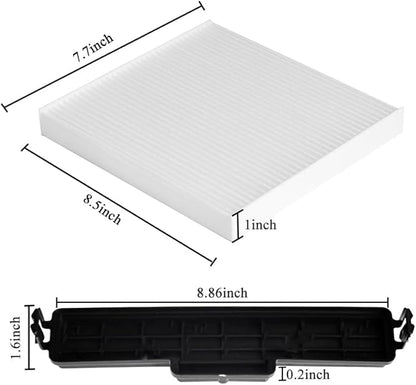 68406048AA 68052292AA Air Conditioning Filter Cabin Air Filter & Filter Access Door Compatible with Chrysler Dodge Vehicle 200, Ram 1500 2500 3500 2011-2019 Replaces 68318365AA 5058693AA(SET OF 4)